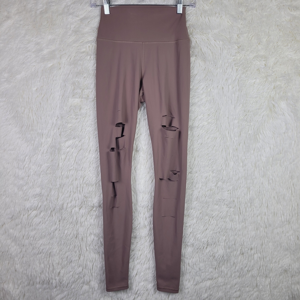 XS Alo Women's High‎ Waist Distressed Warrior 29" Legging Athleisure
